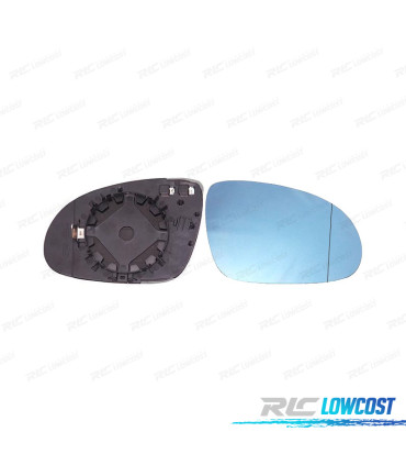 GLACE RÉTROVISEUR BASE DROITE SKODA SUPERB 06-08 BLEU