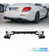 DIFFUSEUR MERCEDES CLASSE E W213 SEDAN 16-19 LOOK AMG E53 NOIR BRILLANT + SORTIES D'ÉCHAPPEMENT