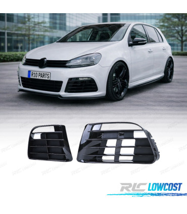 GRILLES VOLKSWAGEN VW GOLF 6 LOOK R20 NOIR BRILLANT