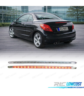 TROISIEME FEU DE STOP PEUGEOT 207 CC LED CHROMÉ
