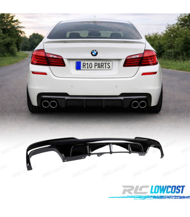 DIFFUSEUR BMW F10 F11 10- LOOK M PERFORMANCE NOIR BRILLANT
