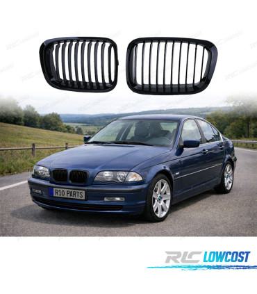CALANDRES BMW E46 4P 98-01 NOIR BRILLANT