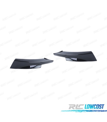 SPLITTERS BMW E90 E91 LCI 08-12 LOOK M NOIR BRILLANT