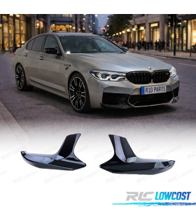 SPLITTERS PARE CHOCS BMW G30 G31 17-20 LOOK M5 NOIR BRILLANT