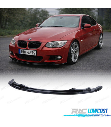 SPOILER LAME AVANT BMW E92 E93 LCI 10-14 LOOK M NOIR BRILLANT