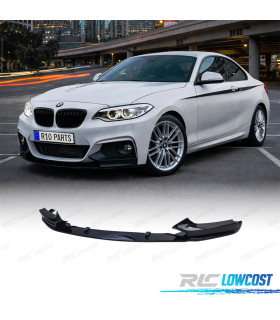 SPOILER LAME AVANT BMW F22 F23 LOOK M PERFORMANCE NOIR BRILLANT