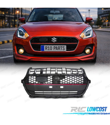 CALANDRE SUZUKI SWIFT VI 17- LOOK SPORT LINE NOIR MAT NOIR ROUGE