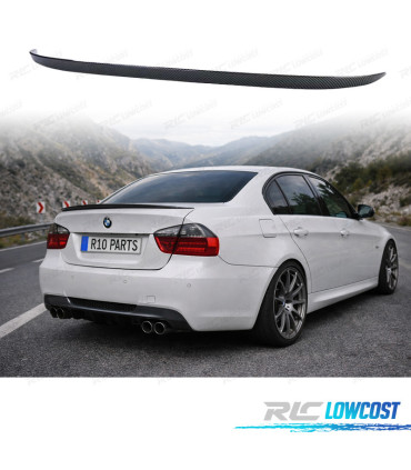 AILERON BECQUET LAME COFFRE BMW E90 LOOK M3 CARBONE