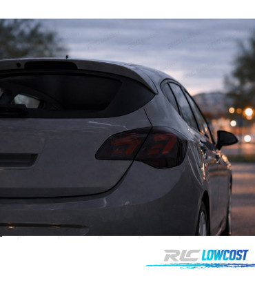 FEUX ARRIÈRE POUR OPEL ASTRA J 09-15 FULL LED NOIR FUMÉ