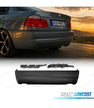 PARE CHOCS ARRIÈRE BMW E46 98-05 DOUBLE SORTIE