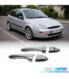 COQUES POIGNÉES PORTES FORD FOCUS I 98-04 CHROMÉ