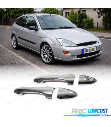 COQUES POIGNÉES PORTES FORD FOCUS I 98-04 CHROMÉ