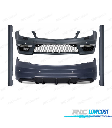 KIT CARROSSERIE MERCEDES CLASSE C W204 11-15 LOOK C63 AMG