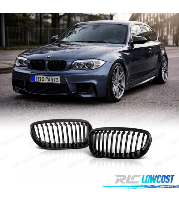 CALANDRES BMW E81 E87 82 88 04-13 NOIR MAT