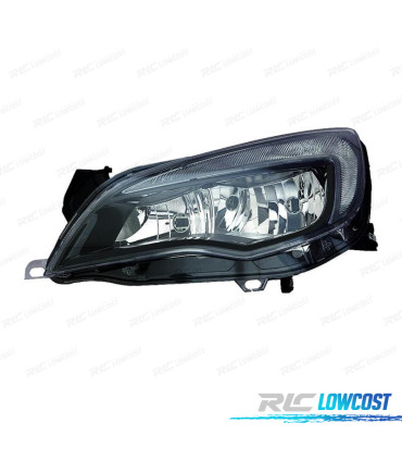PHARE GAUCHE OPEL ASTRA J 5P 10-15 4P 12- AVEC FEUX DE JOUR FOND NOIR