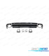 DIFFUSEUR ARRIÈRE AUDI A4 B9 16- LOOK RS4 NOIR BRILLANT CHROMÉ