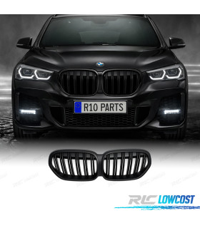 CALANDRES BMW X1 F48 LCI19-22 NOIR MAT