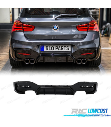 DIFFUSEUR BMW F20 F21 LCI 15-19 LOOK M PERFORMANCE NOIR BRILLANT