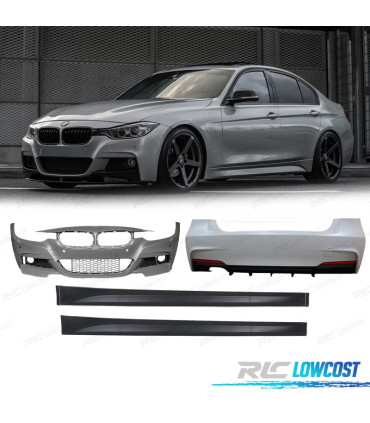 KIT CARROSSERIE BMW F30 LOOK M PERFORMANCE PDC DOUBLE SORTIE