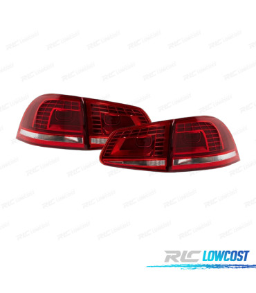 FEUX ARRIÈRE VOLKSWAGEN VW TOUAREG 11-18 LED ROUGE FUMÉ