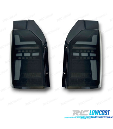 FEUX ARRIÈRE VOLKSWAGEN VW T6 15-19 LOOK T6.1 NOIR FUMÉ