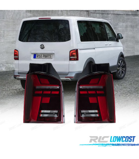 FEUX ARRIÈRE VOLKSWAGEN VW T5 03-10 LOOK T6.1 ROUGE FUMÉ