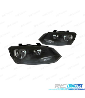 PHARES VW VOLKSWAGEN POLO 6R 09-14 NOIR