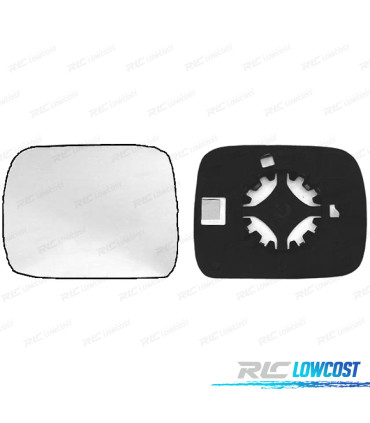 GLACE RÉTROVISEUR + BASE GAUCHE NISSAN TERRANO II 93- 02- CONVEXE