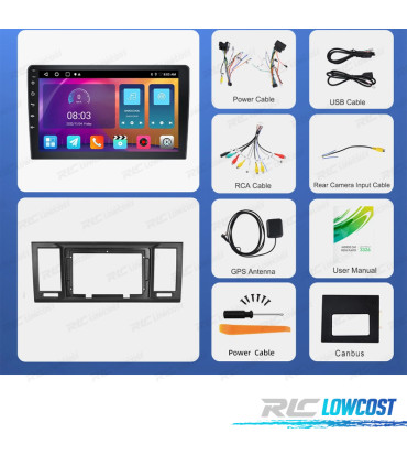 RADIO GPS ANDROID VOLKSWAGEN CARAVELLE 15-