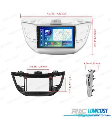 RADIO GPS ANDROID 13 HYUNDAI TUCSON 15-18