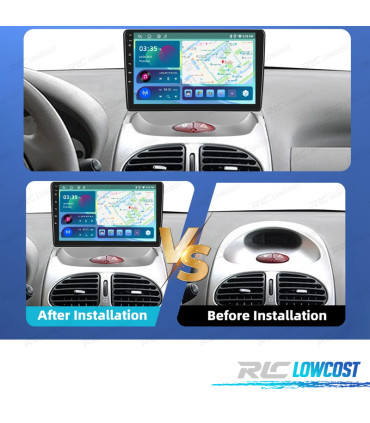 RADIO GPS ANDROID 13 CITROËN C2 / PEUGEOT 206 03-09