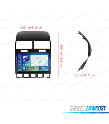 RADIO GPS ANDROID 13 VOLKSWAGEN TOUAREG 02-10