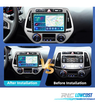 RADIO GPS ANDROID 13 HYUNDAI I20 09-15