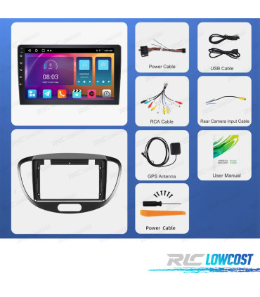 RADIO GPS ANDROID 13 HYUNDAI I10 11-13