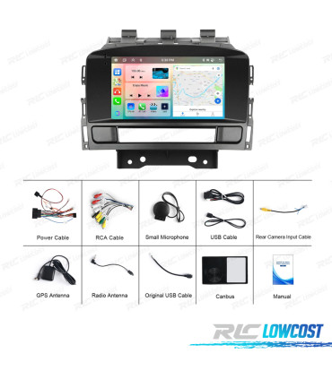 RADIO GPS ANDROID 13 OPEL ASTRA J 09-12