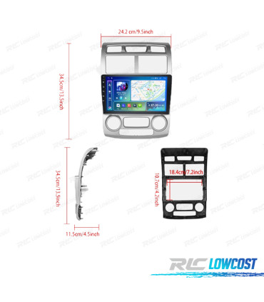 RADIO GPS ANDROID 13 KIA SPORTAGE 04-10
