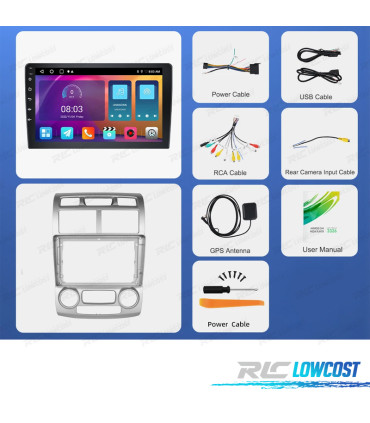 RADIO GPS ANDROID 13 KIA SPORTAGE 04-10