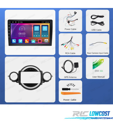 RADIO GPS ANDROID 13 MINI COOPER 06-13