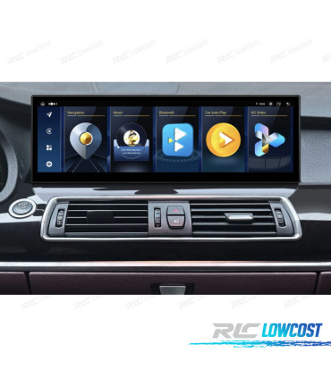 RADIO GPS ANDROID 14 BMW SÉRIE 5 F07 CIC 15" 8GB+128GB