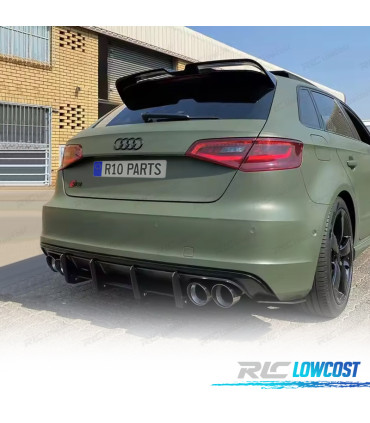 AILERON AUDI A3 8V 12-20 LOOK OETTINGER NOIR BRILLANT