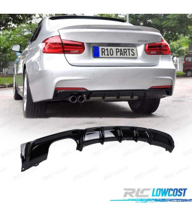 DIFFUSEUR BMW F30 F31 LOOK M PERFORMANCE NOIR BRILLANT
