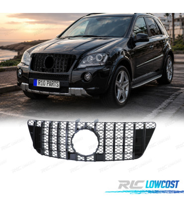 CALANDRE MERCEDES CLASSE M ML W164 08-11 LOOK AMG NOIR BRILLANT