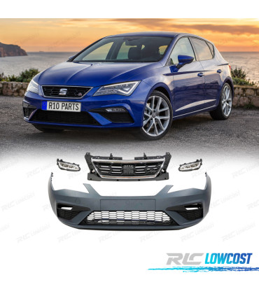 PARE-CHOCS AVANT SEAT LEON LOOK FR 13-19 ANTIBROUILLARDS