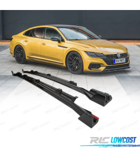 RAJOUTS DES BAS DE CAISSE VOLKSWAGEN VW ARTEON 17-24 NOIR BRILLANT