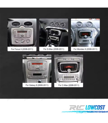 RADIO GPS 7'' ANDROID 13 FORD FOCUS II 08-11 S-MAX 08-11 MONDEO 08-11 GALAXY II 06-11 C-MAX 08-11 KUGA 06-11 4GB+64GB