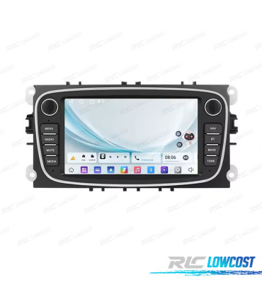 RADIO GPS 7'' ANDROID 13 FORD FOCUS II 08-11 S-MAX 08-11 MONDEO 08-11 GALAXY II 06-11 C-MAX 08-11 KUGA 06-11 4GB+64GB