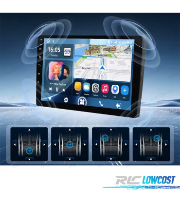 RADIO GPS 9'' ANDROID 13 VOLVO XC60 08-18 2 DIN 4GB+64GB