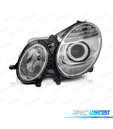 PHARES LOUPE MERCEDES CLASSE E W211 06-09 FOND CHROME