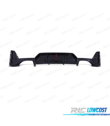 DIFUSEUR BMW G20 LCI 23-25 LOOK M AVEC FEU DE FREINAGE NOIR BRILLANT