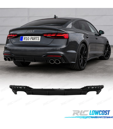 DIFFUSEUR AUDI A5 S LINE 21- LOOK S5 NOIR BRILLANT